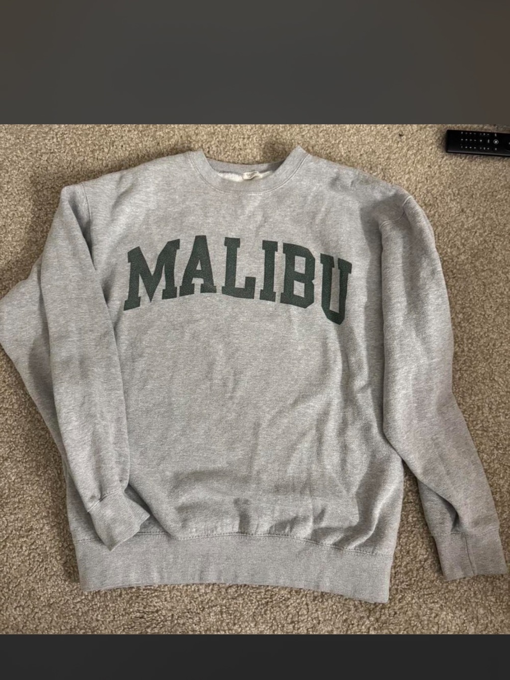 Grey 'Malibu' Pullover Sweatshirt - women’s oversized Crewneck